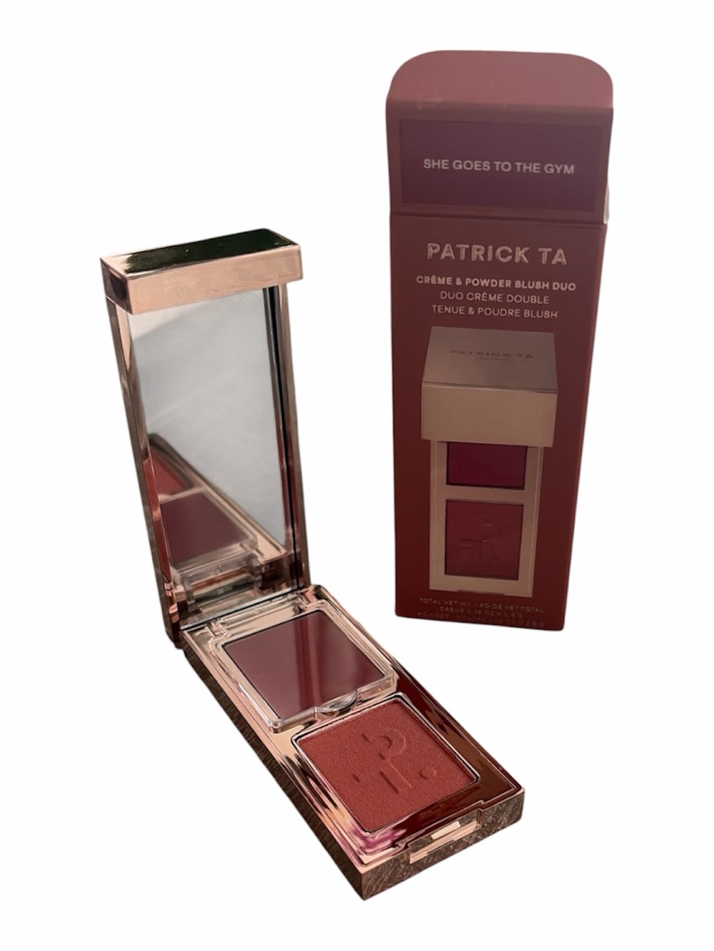 Patrick Ta Creme & Powder Blush Duo in Rose Mauve